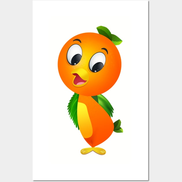 Classic Florida Orange Bird Wall Art by ThemeParkProps